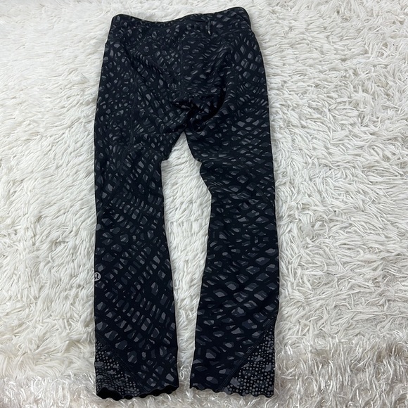 Lululemon Tight Stuff Tight (Reflective) Simply Lace Play Dark Slate Black - Picture 5 of 6